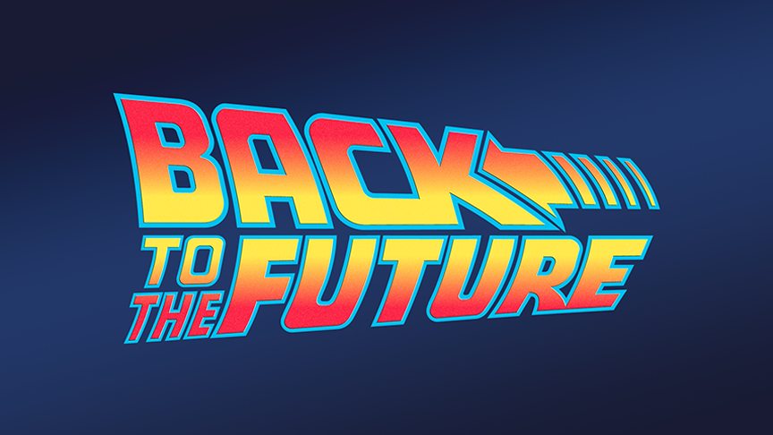 Back to the Future Font Logo