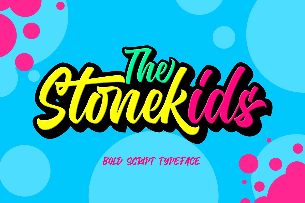 Stonekids font sample image