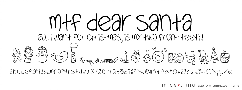MTF Dear Santa sample image